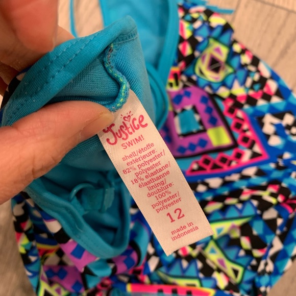 Justice girl’s swimsuit size 12 - Picture 6 of 6